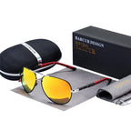 Luxury Elegant Universal Poalrized Fashion Sunglasses Hot Aviation and Pilot Retro Classic Style With Polarized UV400 Protection Driving Sun Glasses Male Oculos de sol - SJB-DIAMOND ELITES