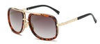 Luxury Square Gold Metal Frame Woman and Man Unisex Top Oversized Big Frame Elegant Sunglasses For Summer  NEW 2020 Edition - SJB-DIAMOND ELITES