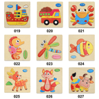 Wooden 3D Stevvex Modern Interesting Baby Learning Puzzles for Children Cartoon Animal Fruit Puzzles Intelligence Kids Children Educational Toy - SJB-DIAMOND ELITES