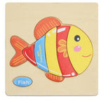 3D Wooden Children Interesting Puzzle Toys With Animals and Cars Exellent Puzzles Intelligence Kids Early Educational Toys For Children - SJB-DIAMOND ELITES
