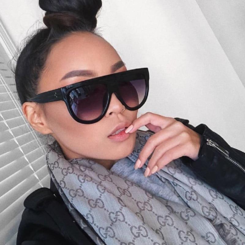 Retro Vintage Oversized Women Retro Luxury Big Frame Lady Retro Sunglasses With Eyewear UV400 Protection - SJB-DIAMOND ELITES