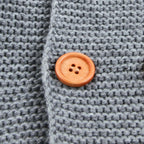 Winter Hooded Knitted Long Sleeve  Sweaters For Newborn Babies