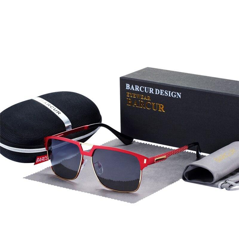 Luxury  High Quality Polarized Sunglasses Metal Frame Sunglasses For Men In Business Retro Modern Style With UV400 Protection - SJB-DIAMOND ELITES