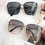 NEW 2021 Popular brand  Oversize Square Sunglasses For Women and Ladies  Luxury Driving Superstar  Designer Sunglasses With Shades and Gradient Glasses With  UV400 Protection - SJB-DIAMOND ELITES