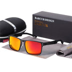 Trending Styles Aluminium Magnesium Square Men Luxury Sport Sunglasses Polarized Sunglasses for Men With UV400 Eyewear Protection Oculus de sol - SJB-DIAMOND ELITES