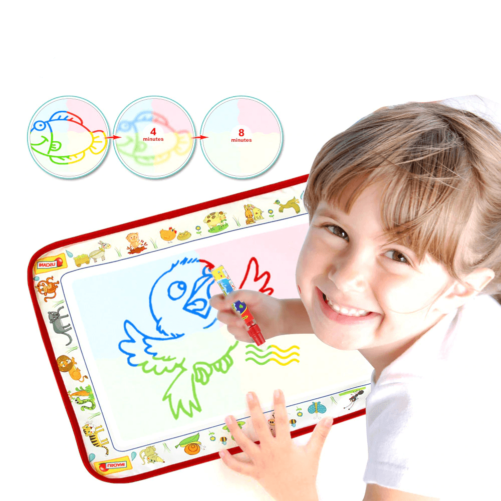 Baby Kids Drawing Water CDarpet with Magic Pen Doodle Painting Picture Water Drawing Play Mat in Drawing Toys Board Gift - SJB-DIAMOND ELITES