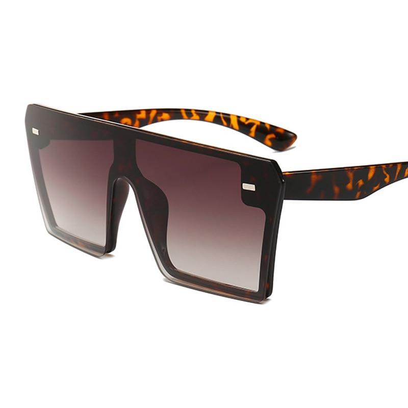 Modern Oversized Square Sunglasses For Lady and Women Luxury Brand Fashion Gafas Shade WIth Mirror Glasses And UV400 Protection - SJB-DIAMOND ELITES