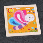 10pcs Of Wood Puzzle Baby Young Children Early Lessons Learned Intelligence Cartoon Animal Puzzle Wooden Toys Education Puzzles - SJB-DIAMOND ELITES