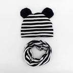 Baby Hat Cotton Ear Cap For Boys And Girls Winter Hat Scarf Set Children Boys Cap Scarf