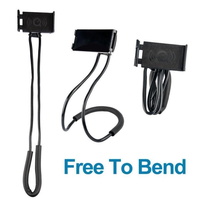 Universal Flexible Mobile Phone Holder Hanging Neck Lazy Necklace Bracket Bed 360 Degree Phones Holder Stand Stevvex