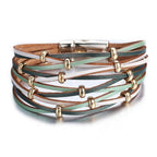 Legendary Amazing New Modern Fashion Pearl Elegant Multi-Layer Leather Handmade Bracelet Bangle Luxury For Woman - SJB-DIAMOND ELITES