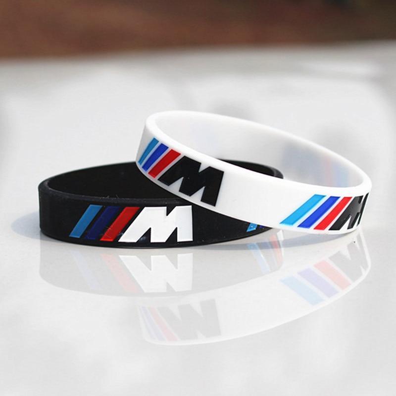 Hologram Bracelet ///M Sport M Power Black White Silicone Wristband Bangle for Auto Club Fans M3 M5 M6 3/5/7 Series - SJB-DIAMOND ELITES
