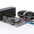 Luxury  Aluminium Magnesium Men's Sports Driving Polarized Sunglasses With Stanless Steel Frame Ultra Light Men Glasses In Aviation Pilot Style With UV400 Protection - SJB-DIAMOND ELITES