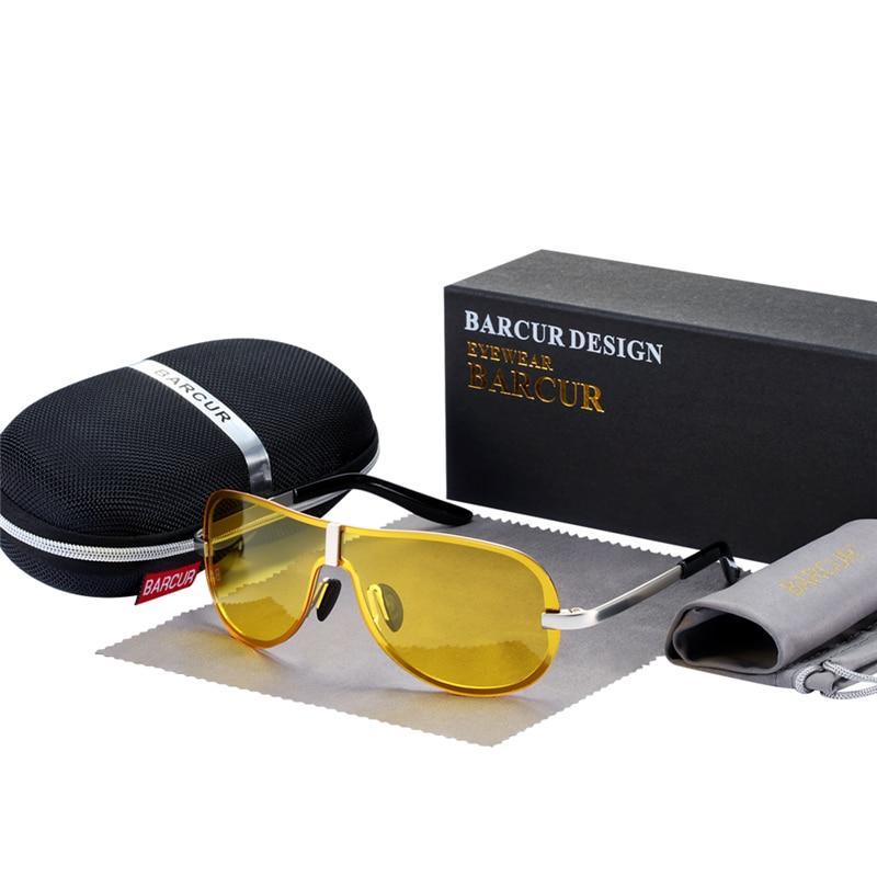 Luxury Night Vision Glasses Driver Sun glasses Polarized sunglasses Black Night Vision Glasses Accessories (Black Night) For Women and Men With UV400 Protection - SJB-DIAMOND ELITES