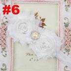 Handmade Flower Newborn Headwear Head Wrap Band Hairband Gift Toddlers For Baby Girls