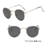 Leon Elegant Unisex Woman and Man Classic Round  Sunglasses Designer Glasses Lady Round Luxury Retro Sunglasses With Vintage Mirror Oculos De Sol Gafas - SJB-DIAMOND ELITES