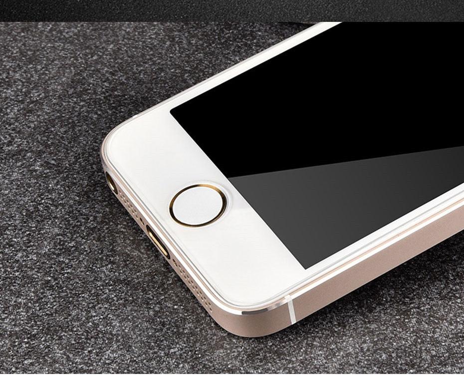 3D full Cover Tempered Glass protection For iphone 5 5S SE 2016 Screen Protector For iPhone 5S SE 5C Glass Protective Film Shatterproof Scratchproof Premium Tempered Glass Screen Protector for iPhone Stevvex