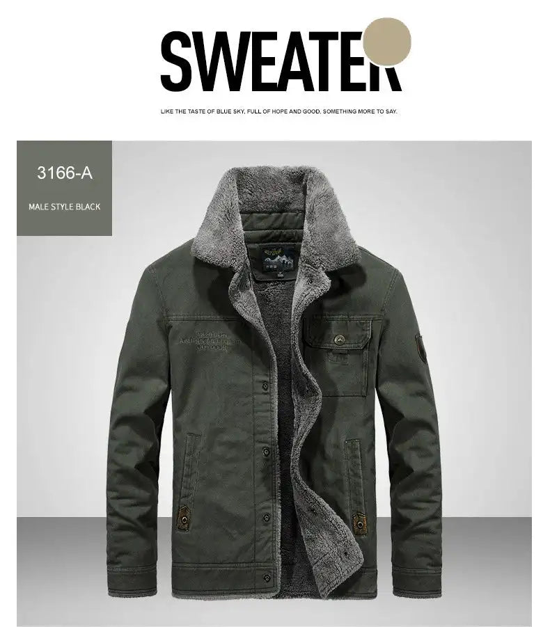 Windbreaker Winter Jacket Men Thick Wool Liner Warm Jackets Male Outdoor Military Mens Coats Chaqueta Hombre Plus Size M-6XL