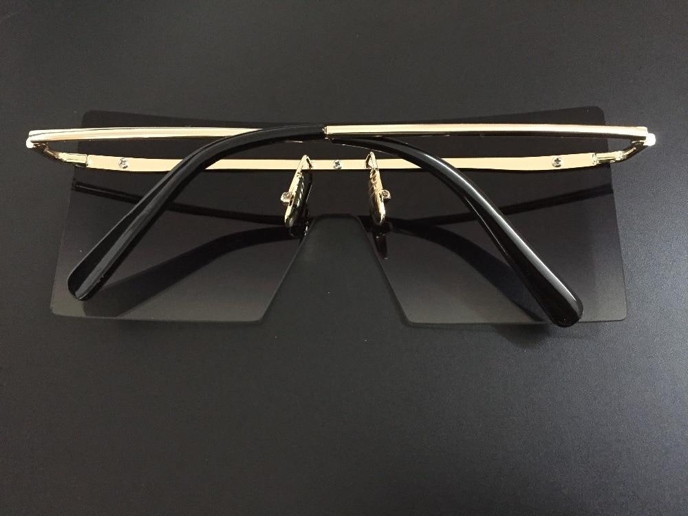Oversized Luxury Graduent Elegnat Woman and Lady Sunglasses In Retro Vintage Modern Style Sunglasses  Rimless Eyewear oculos de sol SUnglasses With UV400Protection - SJB-DIAMOND ELITES