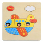Wooden 3D Stevvex Modern Interesting Baby Learning Puzzles for Children Cartoon Animal Fruit Puzzles Intelligence Kids Children Educational Toy - SJB-DIAMOND ELITES