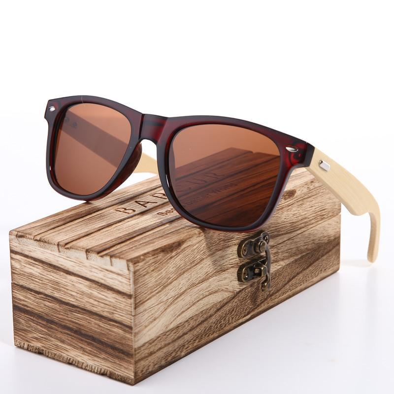 New Pink Sunglasses Wood Bamboo Sunglasses Fashion Mirror Sunglasses Brand Designer Glasses For Women and Men With UV400 Protection - SJB-DIAMOND ELITES