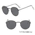 Leon Elegant Unisex Woman and Man Classic Round  Sunglasses Designer Glasses Lady Round Luxury Retro Sunglasses With Vintage Mirror Oculos De Sol Gafas - SJB-DIAMOND ELITES
