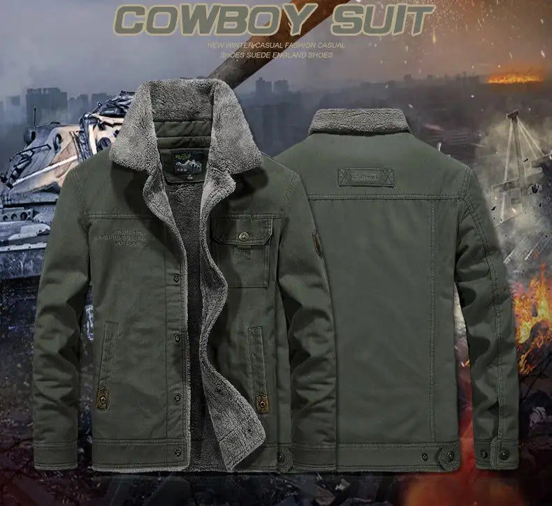 Windbreaker Winter Jacket Men Thick Wool Liner Warm Jackets Male Outdoor Military Mens Coats Chaqueta Hombre Plus Size M-6XL