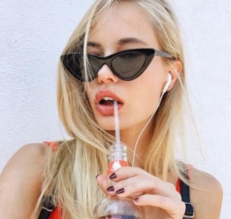 Vintage Cateye Sunglasses For Women In Famous Retro Small Cat Eye Style In NEW Modern Edition with UV400 Protection - SJB-DIAMOND ELITES