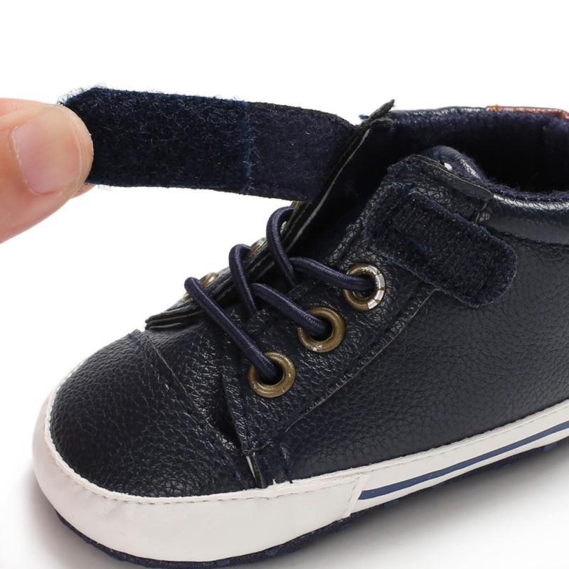 Newborn PU Leather Shoes Winter Fashion Baby Soft Sole Canvas Sneakers 0-12 Months Baby Boy And Girl Stevvex