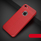 Soft Silicone Leather Flexible Back Cover for iPhone 6 Shockproof Case For iPhone Case Luxury Leather Soft For iPhone 5s Cover Luxury Men Black Business Case For Iphone Stevvex