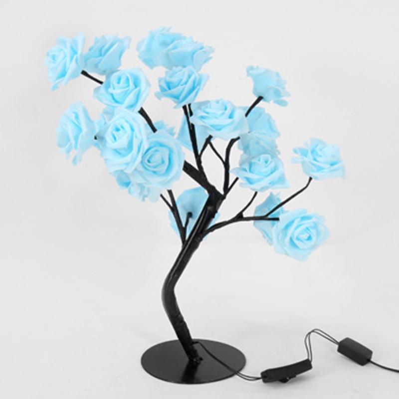 STEVVEX Rose Shaped Table Lamp Flower Rose Tree Decorative Light for Living Room Bedroom Kids Room/Decor Light - SJB-DIAMOND ELITES