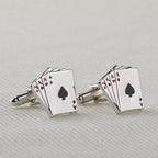 Retro Playing Cards Tie Clip Vintage Elegant Tie Clip Man Clips Unique Business Cufflinks Wedding Tie Clips For Anniversary Business Meeting And Daily Life Stevvex
