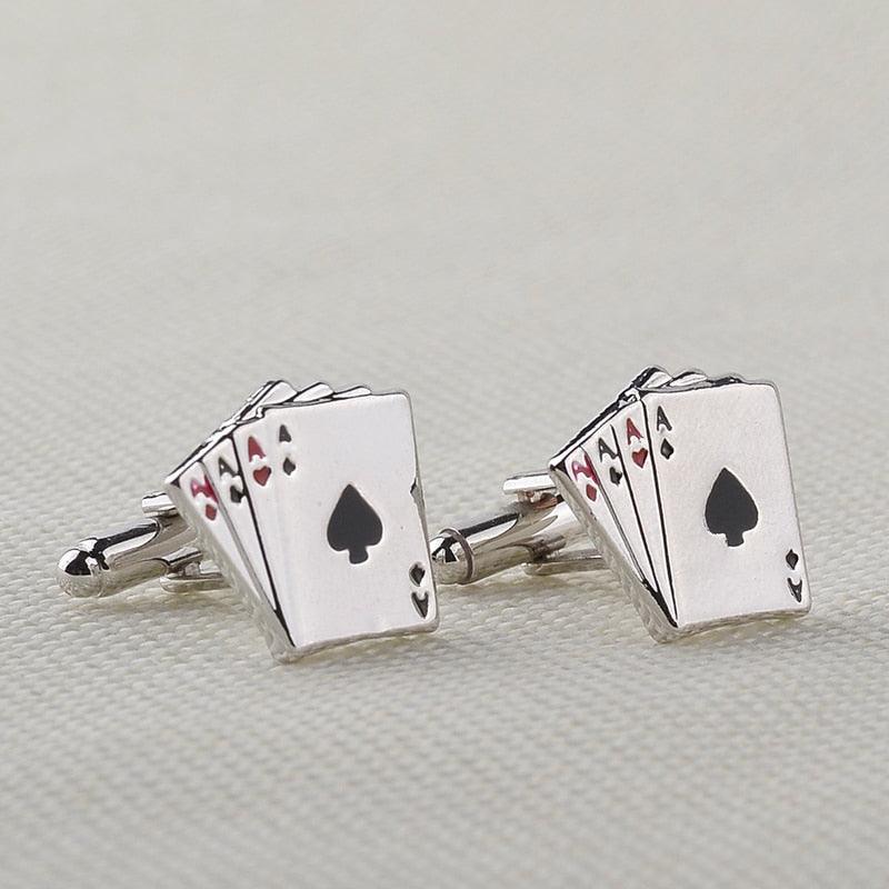 Retro Playing Cards Tie Clip Vintage Elegant Tie Clip Man Clips Unique Business Cufflinks Wedding Tie Clips For Anniversary Business Meeting And Daily Life Stevvex