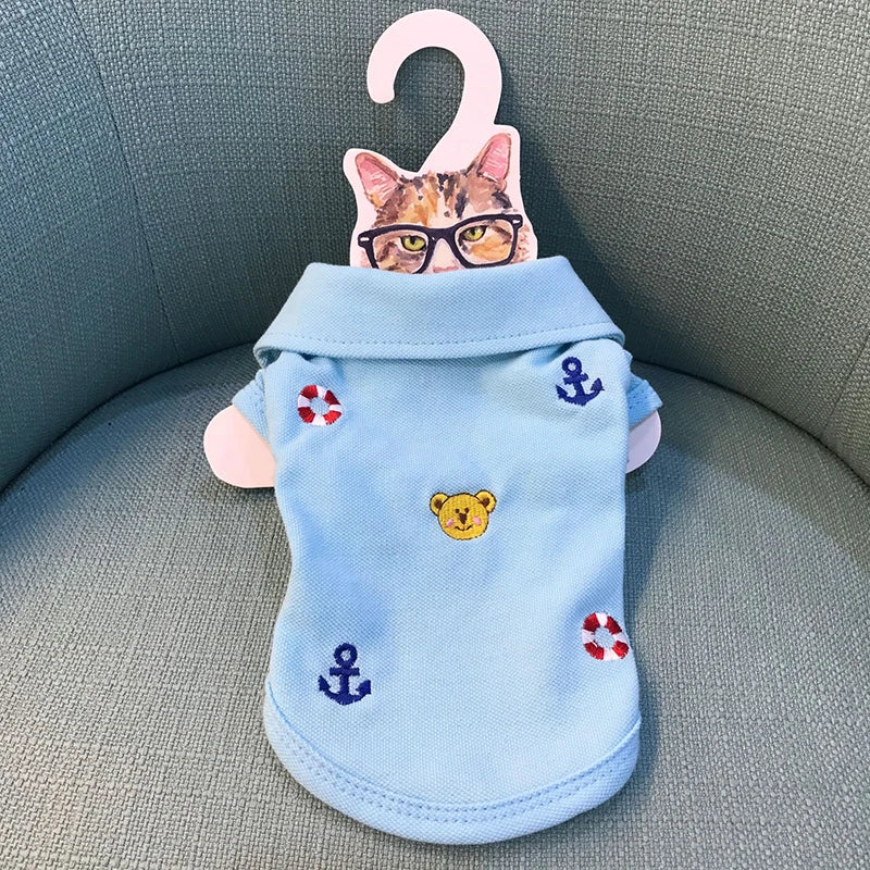 2018 New Cute Pet Dog Clothes Shirt Summer Colorful Polo Puppy Chihuahua T-shirt Vest Two-legged Clothes for Small Dogs Product