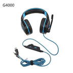 NEW STEVVEX Modern G2000 G9000 Gaming Headsets Big Headphones with Light Mic Stereo Earphones Deep Bass for PC Computer, Laptop and Gaming - SJB-DIAMOND ELITES