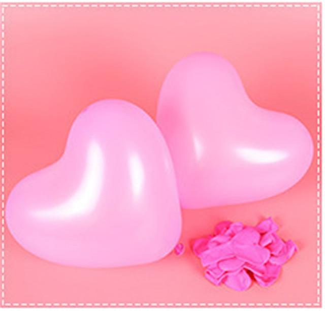 100Pc Red Pink Balloons 10Inch Love Heart Latex Balloons For Wedding Party and Celebration Helium Balloon Valentines Day Birthday Party Inflatable Balloons - SJB-DIAMOND ELITES