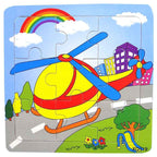 1 Pcs Animal Wooden Puzzles For Children In Wooden 3D Mosaic Puzzles Kids Educational Toys Design  For Baby Birthday Gifts - SJB-DIAMOND ELITES