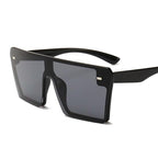 Modern Oversized Square Sunglasses For Lady and Women Luxury Brand Fashion Gafas Shade WIth Mirror Glasses And UV400 Protection - SJB-DIAMOND ELITES