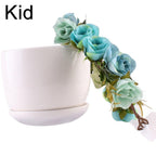 Luxury Modern Matching Flower Headband Lovely Newborn Headband Flower Crown Wreath for Mother and Kids