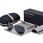 Luxury Elegant Universal Poalrized Fashion Sunglasses Hot Aviation and Pilot Retro Classic Style With Polarized UV400 Protection Driving Sun Glasses Male Oculos de sol - SJB-DIAMOND ELITES
