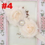 Handmade Flower Newborn Headwear Head Wrap Band Hairband Gift Toddlers For Baby Girls