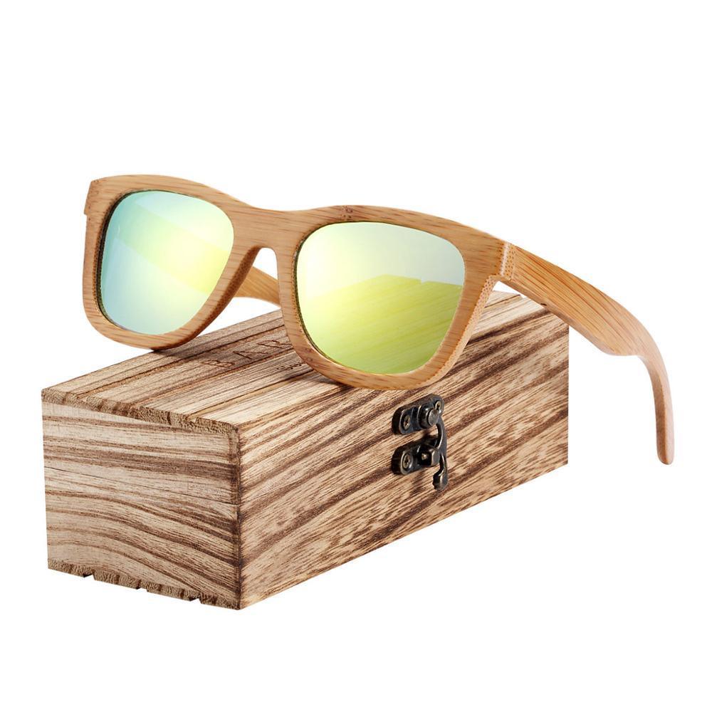Handmade Bamboo Wood Luxury Retro Men and  Women Polarized Sunglasses Beach Wooden Glasses Oculos de sol With UV400 Protection l - SJB-DIAMOND ELITES