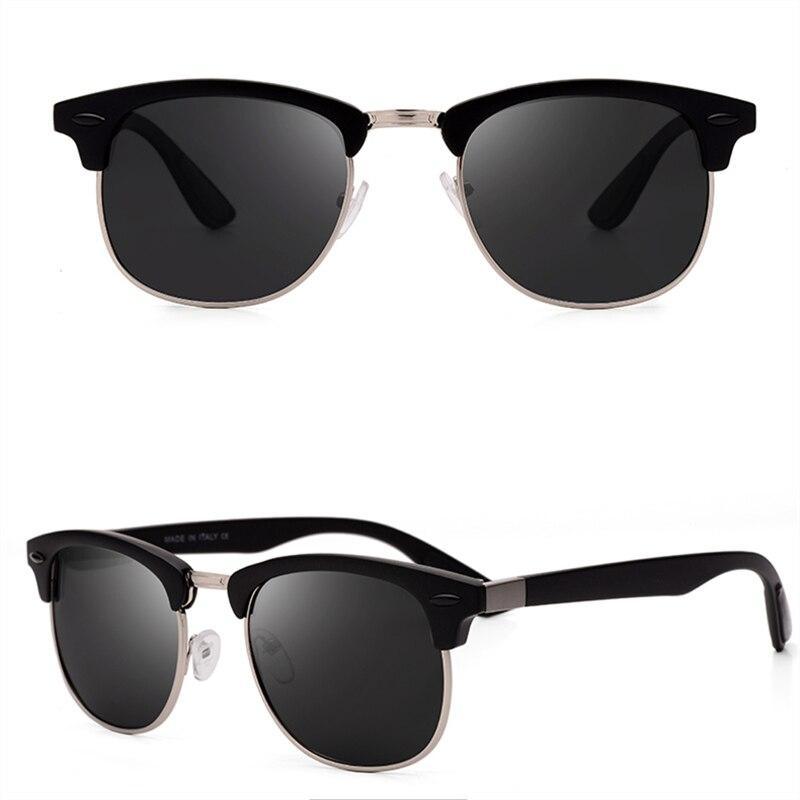 Popular Retro New Polarized Men's Sunglasses UV400 Square Half Metal Frame  Ladies Sunglasses Brand Design Glasses Driving Sunglasses - SJB-DIAMOND ELITES