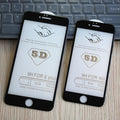 5D Screen Protector for iPhone6 6S 7 8 Plus X Edge Full Cover Film for iPhone 14 13 12 mini 11 Pro Max XR XS Tempered Glass Film Curved Edge Full Glue Screen Protector For iPhone Stevvex