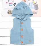 Modern Winter Warm Knit Cardigan Long Sleeve Hooded Sweaters for Newborn Infant Jacket And Coat Combination Clotes