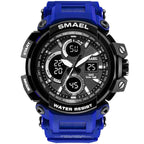 Red Modern Sport  Waterproof 50M Men Watches With LED Digital Display In Military Armi Relogio Masculino Style - SJB-DIAMOND ELITES