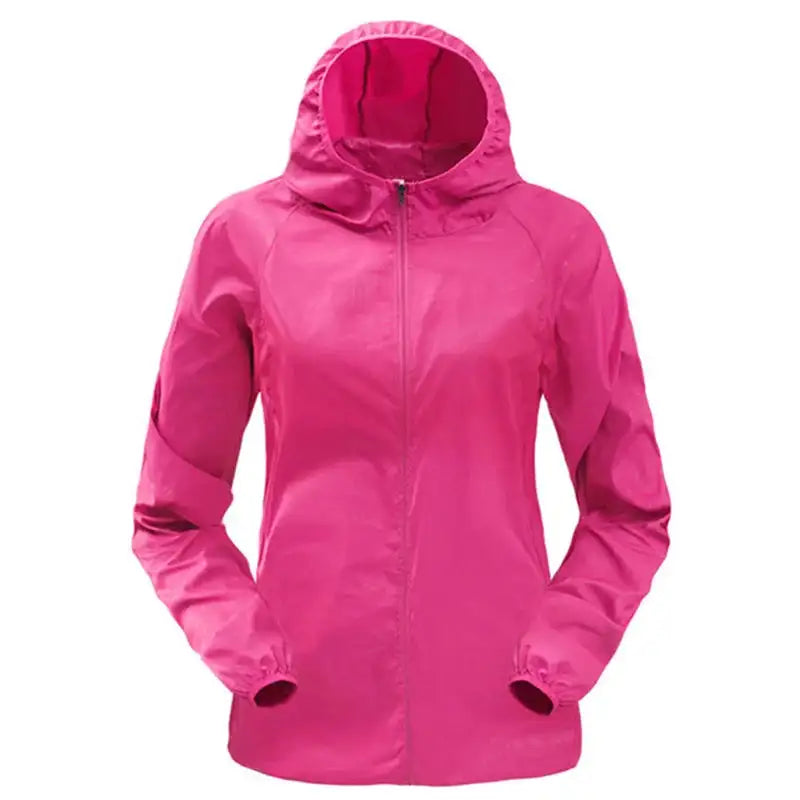 TRVLWEGO Outdoor Running Camping Hiking Bike Sport Jacket UV Proof Ultralight Waterproof Windbreaker Light Rain Proof Coat