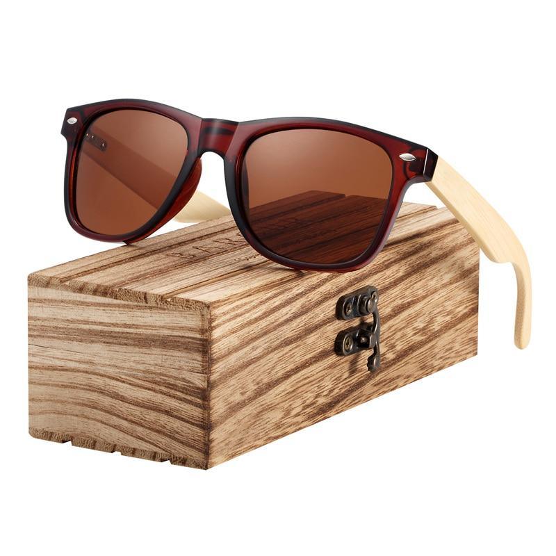 Bamboo Wood Retro and Classis  Handmade Sunglasses For Man and Woman Unisex Polarized  Sunglasses - SJB-DIAMOND ELITES