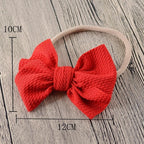 Headband Bow Girl Headbands Nylon Elastic Hair Accessories Photography Props For Baby Girls In Elegant Design