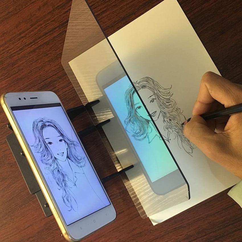 Kids LED Projection Drawing Copy Board Projector Painting Tracing Board Sketch Specular Reflection - SJB-DIAMOND ELITES